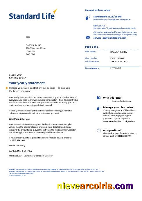United Kingdom Standard Life business utility bill